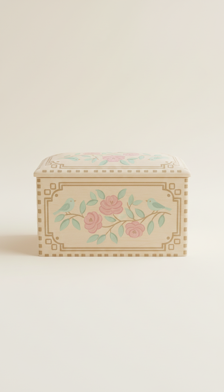 Personalized Memory Box with Elegant Lining
