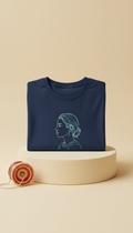 Midnight Denim custom portrait T-shirt