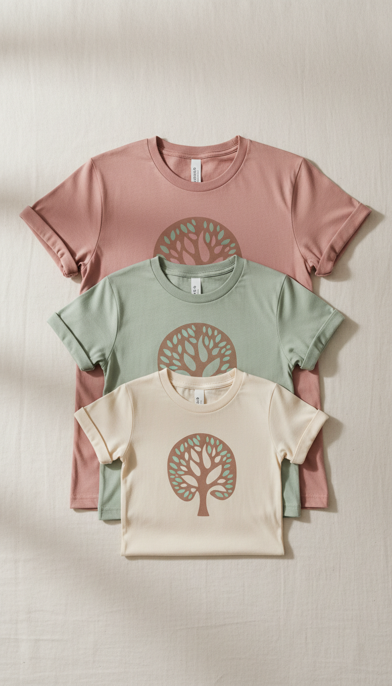 Matching Family T-Shirts in Soft Cotton